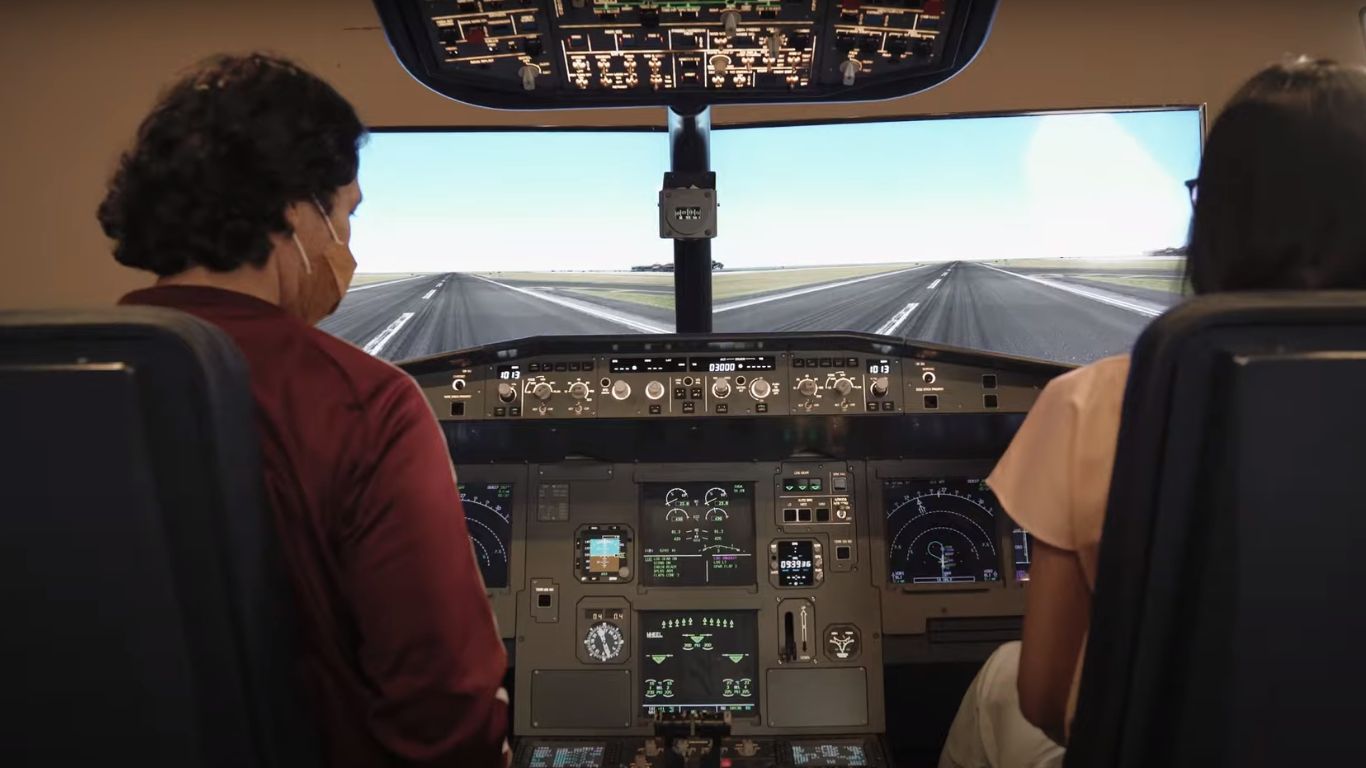 Illustration: Airbus A320 Fixed Based Simulator at FlyBest Flight Academy